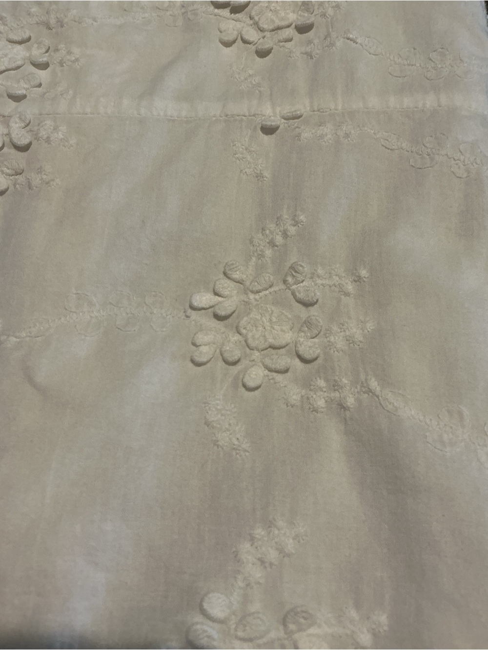 Kourt White Embroidered Floral Button Front Mini Dress Size XS Cottagecore - Picture 3 of 9